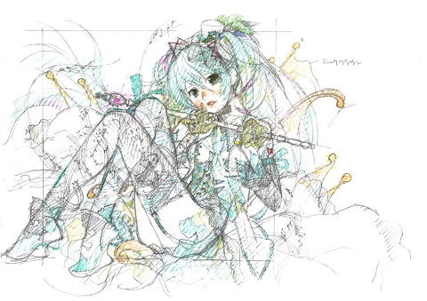 Smilerアルバムに 江端里沙が初音ミクを描き下ろし ラフイメージカットが公開 リスアニ Web アニメ アニメ音楽のポータルサイト
