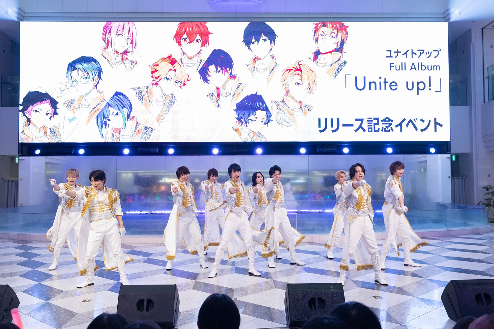 多次元アイドルプロジェクト「UniteUp!」池袋サンシャイン・シティ噴水広場にてリリースイベント開催！　初披露の衣装で「Unite up!」を歌唱！ - 画像一覧（3/4）